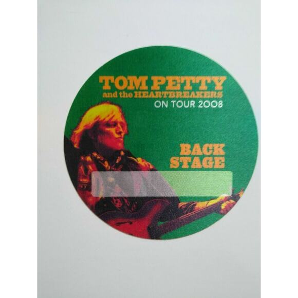 Tom Petty And The Heartbreakers Backstage Pass Original Rock Music 2008 Green - Picture 2 of 3